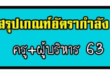 สรุปเกณฑ์อัตรากำลังข้าราชการครูในสถานศึกษา ล่าสุด สรุปเกณฑ์อัตรากำลังข้าราชการครูในสถานศึกษา 2563