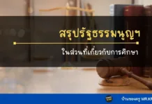 สรุปย่อ รัฐธรรมนูญแห่งราชอาณาจักรไทย ในส่วนที่เกี่ยวกับการศึกษา สรุปรัฐธรรมนูญ สรุปย่อรัฐธรรมนูญ สรุปรัฐธรรมนูญในส่วนที่เกี่ยวข้องกับการศึกษา และนโยบายของรัฐบาล